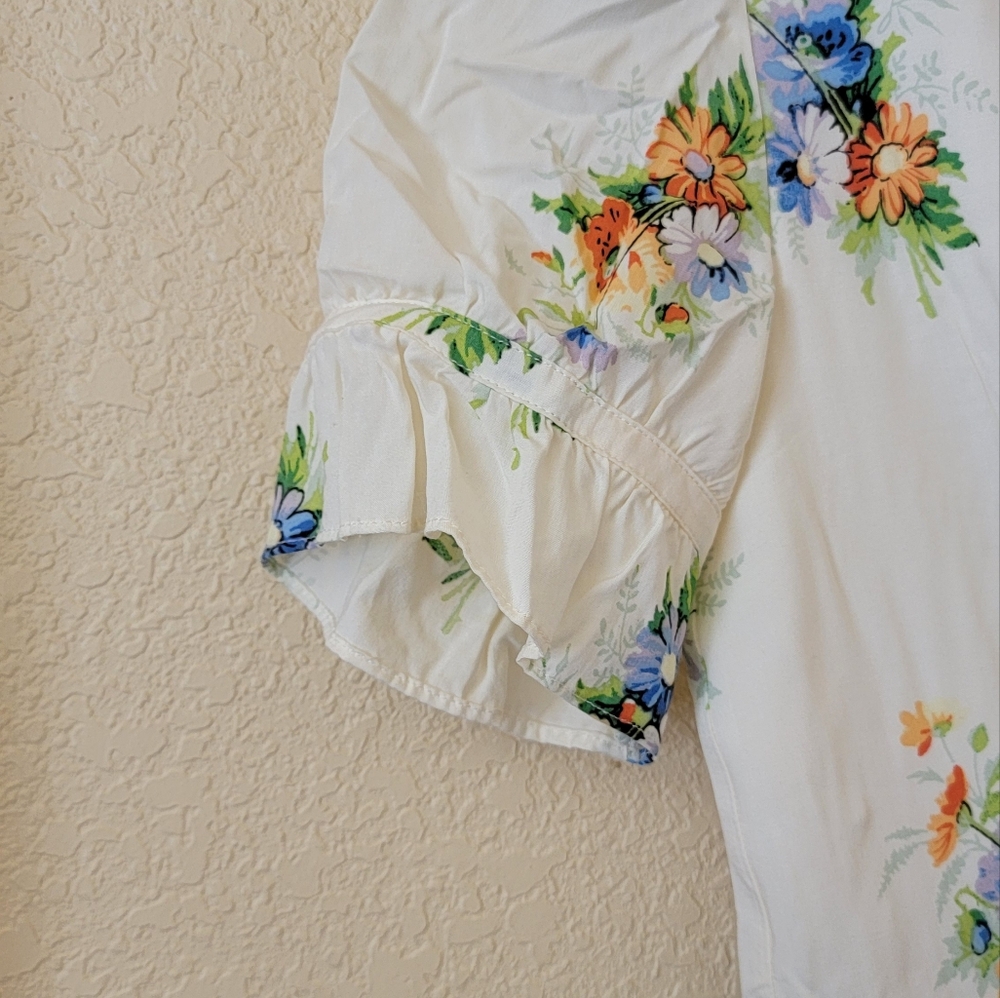 Madewell Ruffle-Sleeve Maxi Dress in Classic Corsage size 00 - Picture 5 of 8